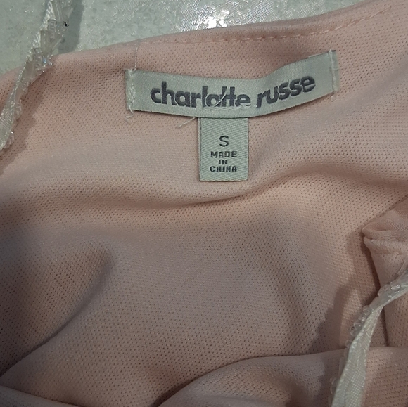 Charlotte Russe/ Skater Dress/ Elegant Peachy Pink/ Sleeveless/ Midi/ Size US S - Picture 7 of 11